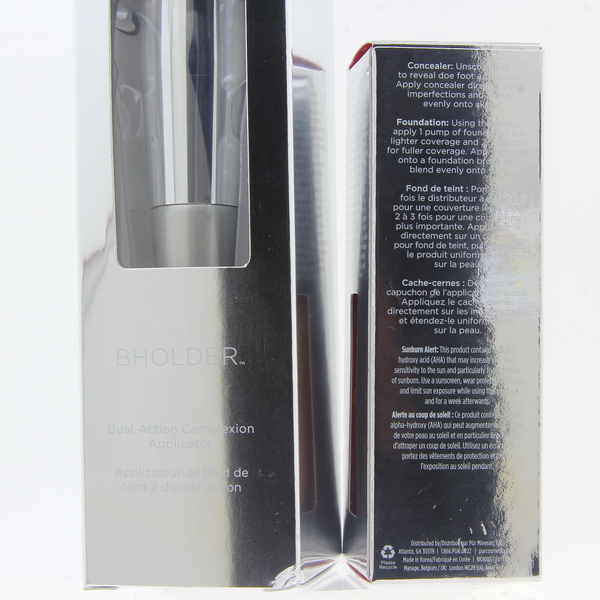 PUR Cosmetics BHolder Dual Action Makeup Brush + LG3 Bone Foundation - New