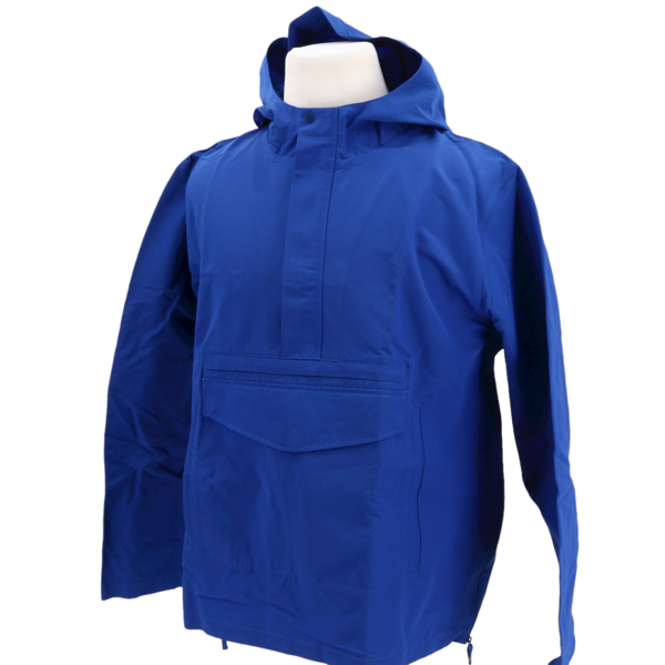 FOLK NWT $445 Blue Lightweight Men’s Overhead Raincoat Anorak Jacket Outerwear