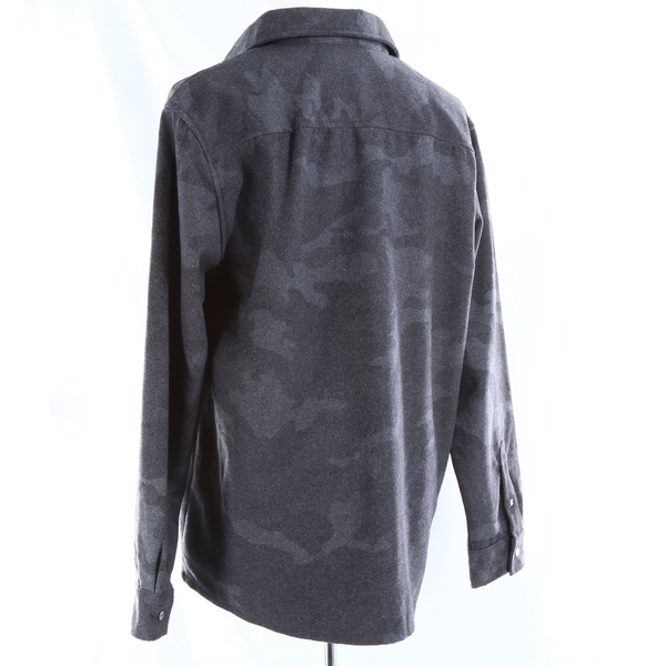 STATE & STONE Long Sleeve Camo Printed Men’s Shirt - Gray - Style VL6-STL-2064-I
