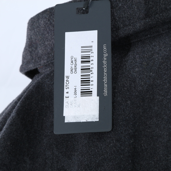 STATE & STONE Long Sleeve Camo Printed Men’s Shirt - Gray - Style VL6-STL-2064-I
