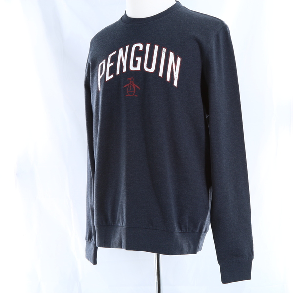 PENGUIN Dark Sapphire Logo Crew Neck Men’s Sweatshirt - Style OCKF9033NO