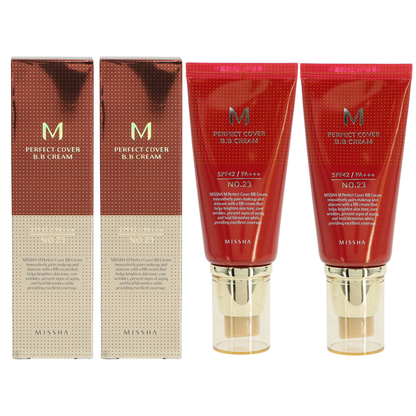 Missha M Perfect Cover BB Cream SPF42 (No.23/Natural Beige) 50ml 1+1 - New