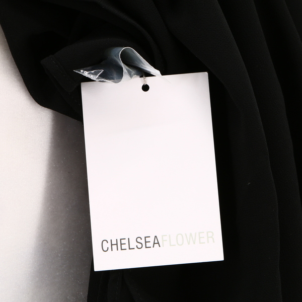 CHELSEA FLOWER NWT $210 Black Sleeveless Tank Top Pintuck Bottom Women’s Dress
