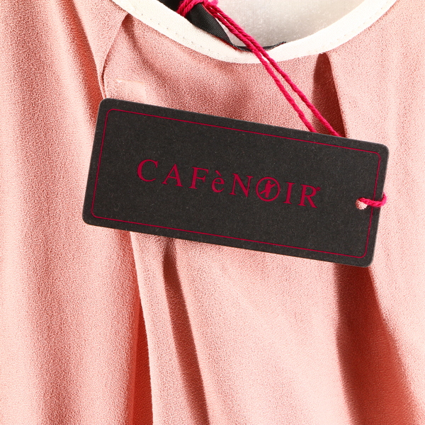 CAFENOIR NWT $145 Pink Pintuck Round Neck Sleeveless Women’s Shift Dress