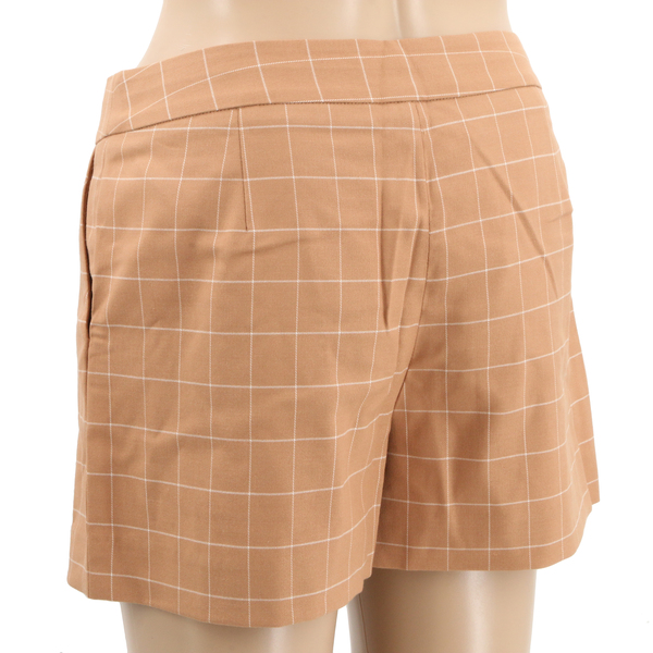 Armani Exchange 6XYS06 YNA4Z $115 Women's High Waisted Windowpane Shorts - NWT