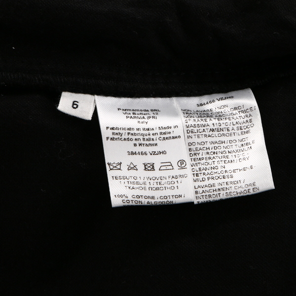 TOMAS MAIER NWT $725 Black Corduroy Velvet Causal Women’s Short Shift Mini Dress