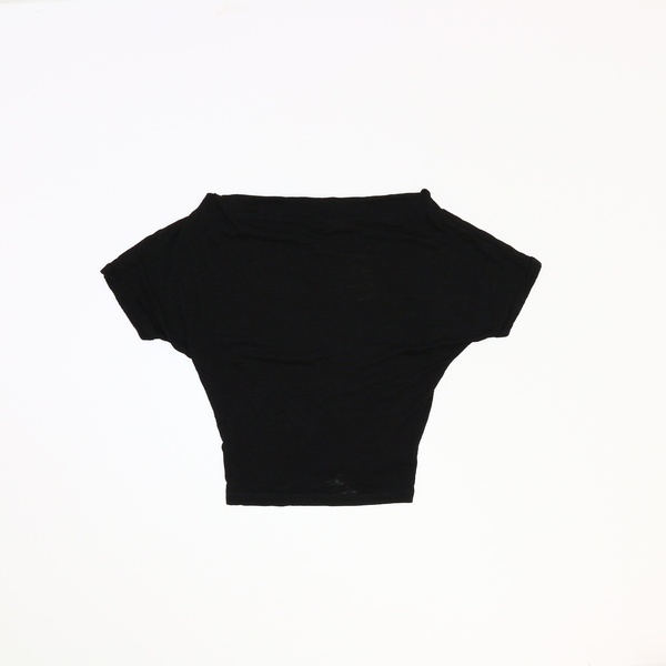 Free People  Women's Black Short Sleeve Crew Neck T-Shirt Top OB990142 NWT