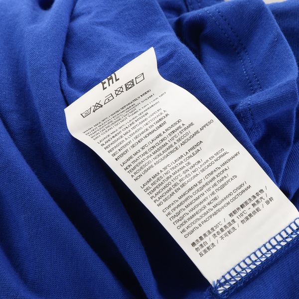 Bikkembergs  $105 Women's Blue Pocket Logo V-Neck T-Shirt - NWT