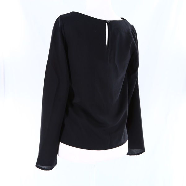 REVISE CONCEPT NWT $95 Black Long Sleeves Round Neck Women’s Blouse Top