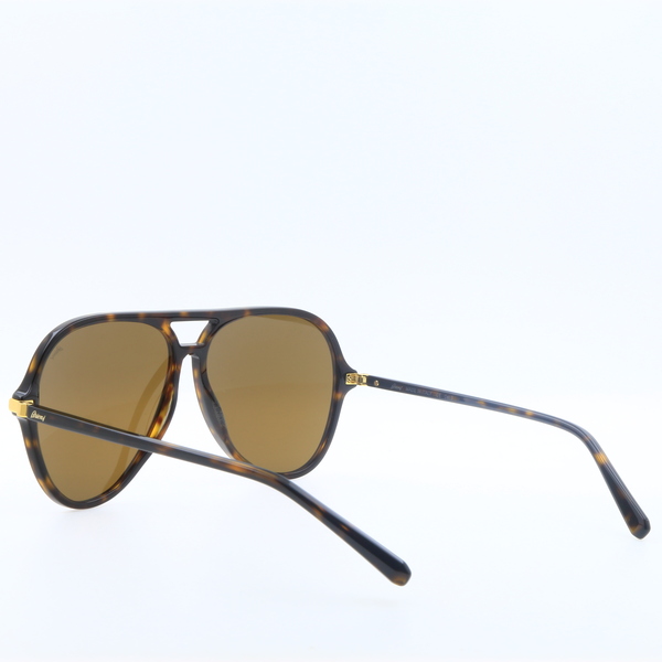 Brioni BR047S 002 $345 Men's Tortoiseshell Pilot Aviator Sunglasses - NIB