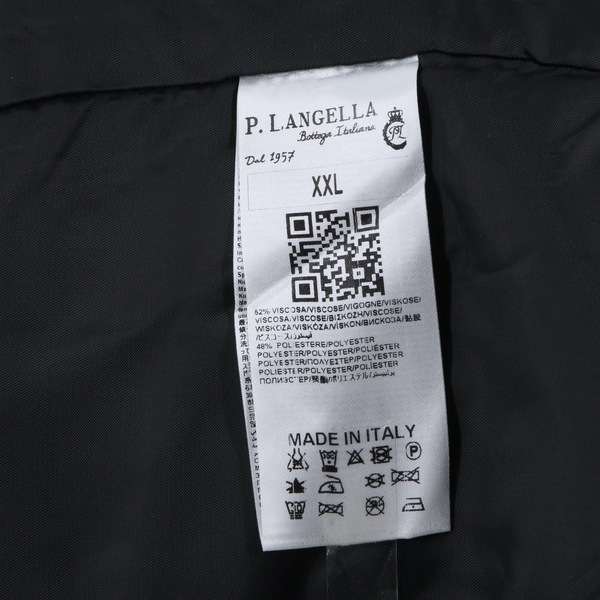 P. LANGELLA Floral Black Sleevless Blazer Men’s Gilet Vest Waistcoat NWT $185
