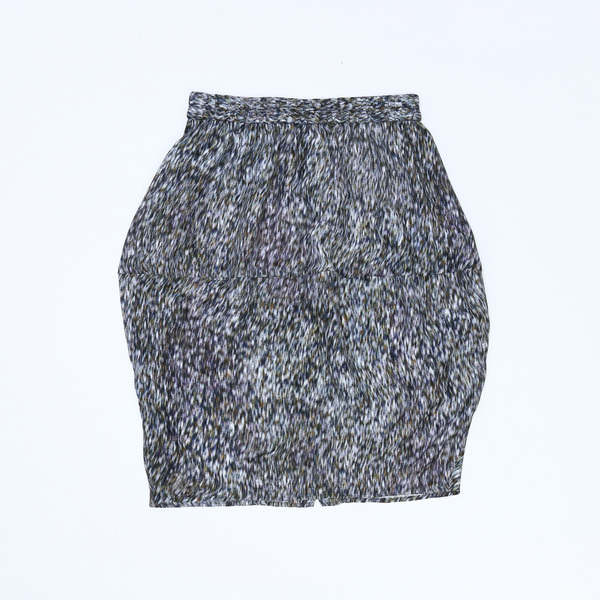 Christian Wijnants $885 Women's Suchi Knee Length Blizzard Grey Skirt - NWT