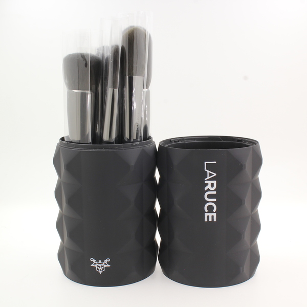 LARUCE Rennie 14-Piece Vegan Makeup Brush Set w/Twistable Travel Case - NIB