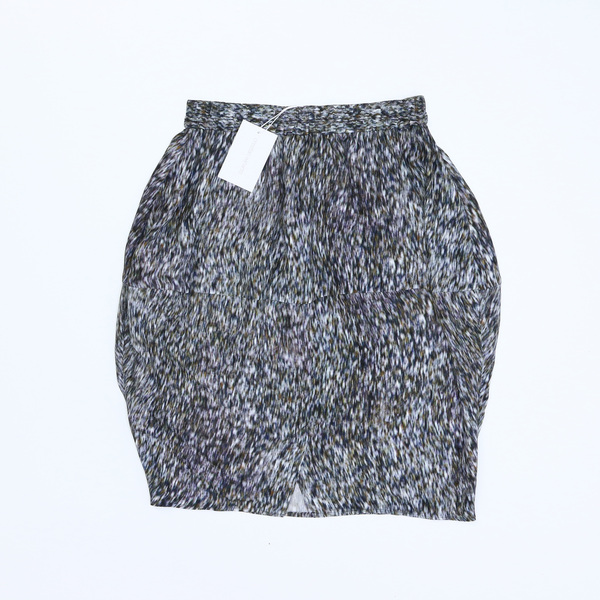 Christian Wijnants $885 Women's Suchi Knee Length Blizzard Grey Skirt - NWT