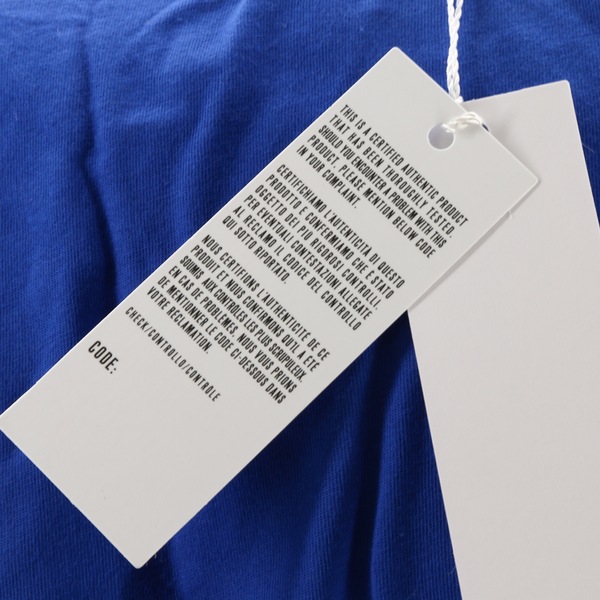 Bikkembergs  $105 Women's Blue Pocket Logo V-Neck T-Shirt - NWT