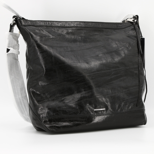 REBECCA MINKOFF PURSE NWT $345 Black Large Regan Hobo Bag - HU17EDSH46-001