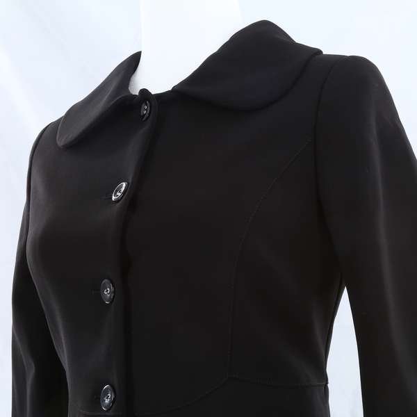 PINKO Peter Pan Collar Short Women’s Jacket - Black- Style 1005 D416