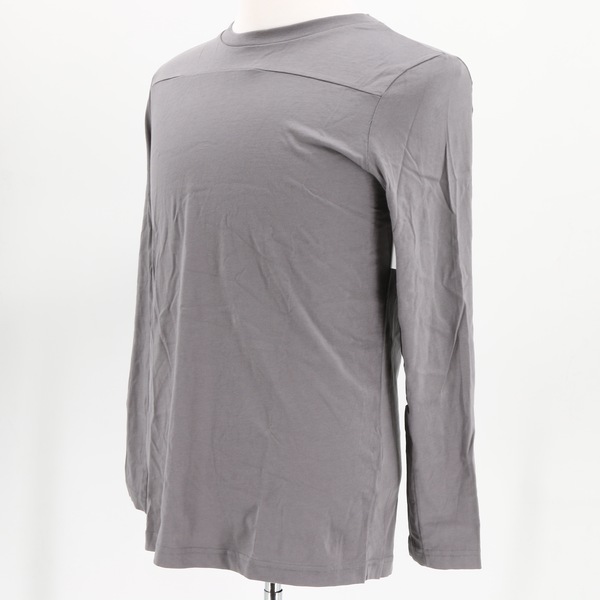 PUBLIC SCHOOL NY NWT $269 Elbow Patches Long Sleeve Men’s Tee T-Shirt Top - Gray
