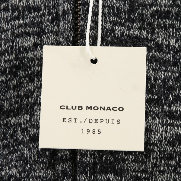 Club Monaco 2205100030048402 $667 Men's Blue Mix Bonded Front-Zip Jacket - NWT