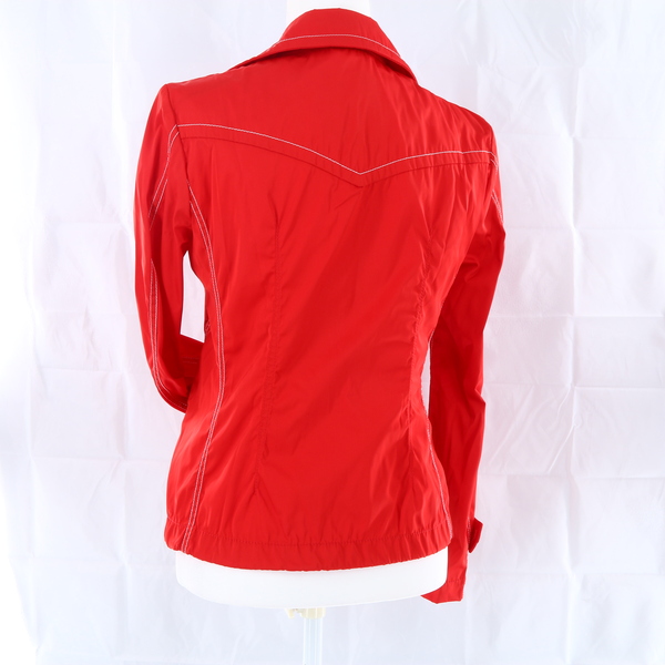 Fay NAW12163580 $615 Women's Red Collared Front-Zip Jacket - NWT