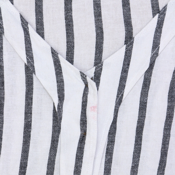 Sanctuary Womens Modern Summer Button Front Striped Blouse Top B1552-YLR797 NWT