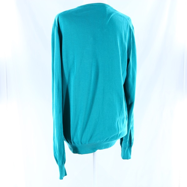GRAN SASSO NWT $135 100% Cotton Crewneck Turquoise Men’s Jumper Sweater Pullover