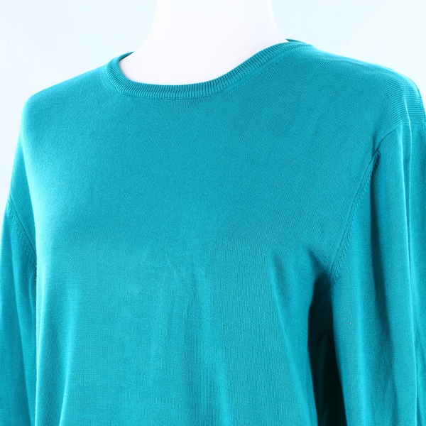 GRAN SASSO NWT $135 100% Cotton Crewneck Turquoise Men’s Jumper Sweater Pullover