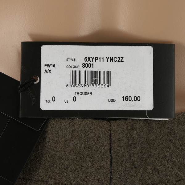 Armani Exchange 6XYP11 YNC2Z $175 Women’s Wide Leg Wool-Blend Pants- NWT
