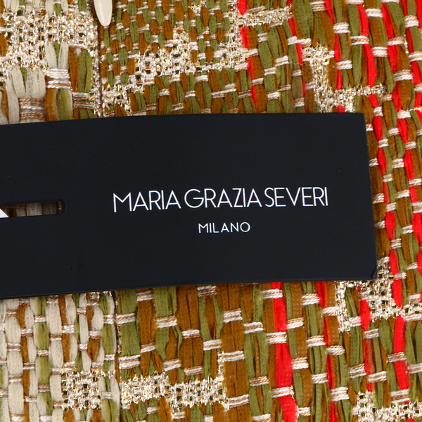 MARIA GRAZIA SEVERI NWT $900 Tan Sleeveless Round Collar Women’s Shift Dress