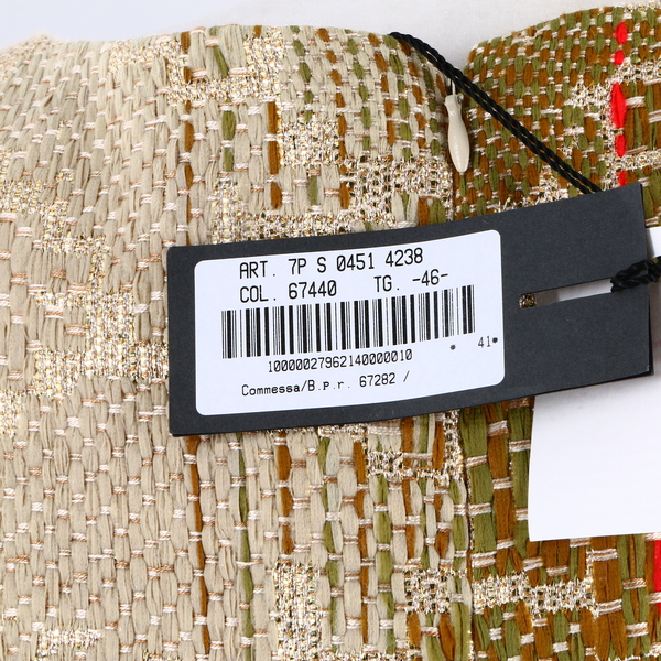 MARIA GRAZIA SEVERI NWT $900 Tan Sleeveless Round Collar Women’s Shift Dress