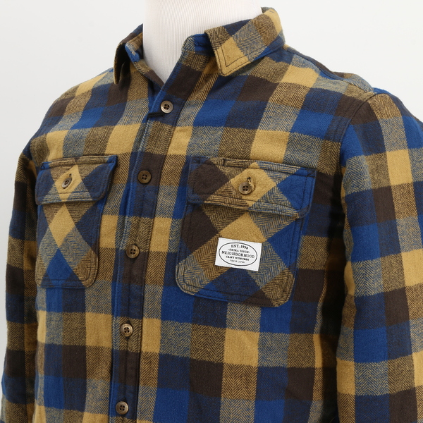NEIGHBORHOOD NWT $696 Flannel Cabella Plaid Tartan Men’s C-Shirt Jacket Outwear