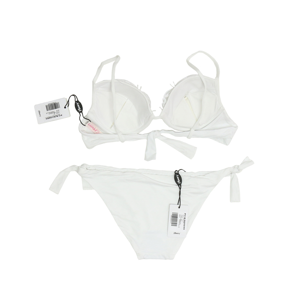 Miss Naory P7/6/N10250 $205 Women's White Butterfly Lace Bikini Set - NWT