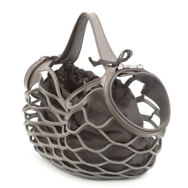 Benedetta Bruzziches $330 Women's Leather Mesh Caged Handbag - NWOT