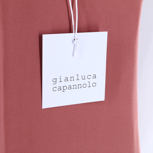GIANLUCA CAPANNOLO NWT $1065 Pink Sleeveless Women's Valerie Strass Slip Dress