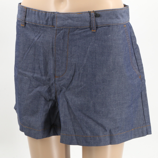 Armani Exchange N5S132II $95 Women's High Waisted Casual Blue Shorts - NWT