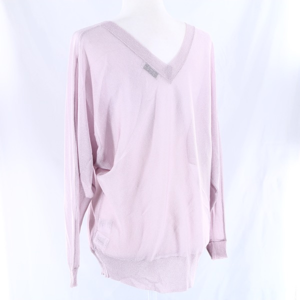 Basic ALPHA STUDIO NWT $240 Lavanda Purple V-Neck Women’s Pullover Sweater Top