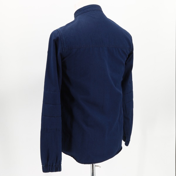 FOLK NWT $445 Indigo Navy Blue Button-Up Men’s Denim Shirt Jacket Coat Outerwear