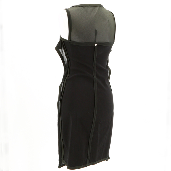 LIVIANA CONTI NWT $170 Green Sleeveless Round Sheer Neck Women’s Short Dress