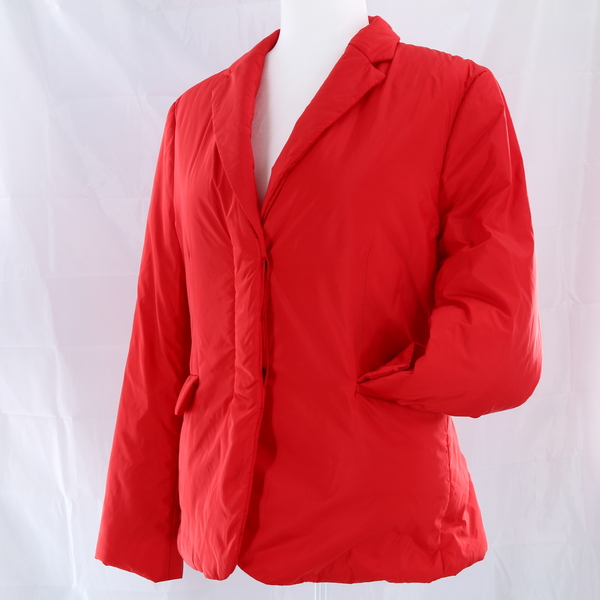THEORY Shrunken Puffer Padded Blazer Women’s Jacket- Red - Style I1005402