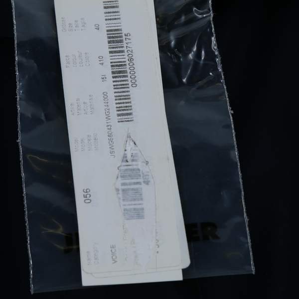 Jil Sander NWT $735 Women's Navy Blue Lightweight Zipper Jacket - NWT