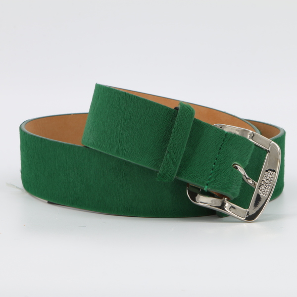 DSquared2 W15BE3004 $400 Women's Green Textured Leather Belt - NWT