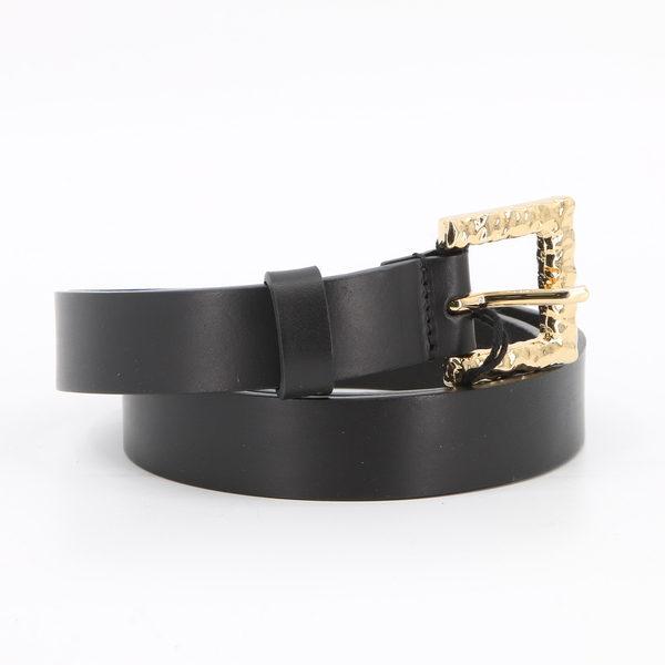 Dsquared SS83S17BE3004 $190 Women's Gold Buckle Genuine Leather Belt - NWT