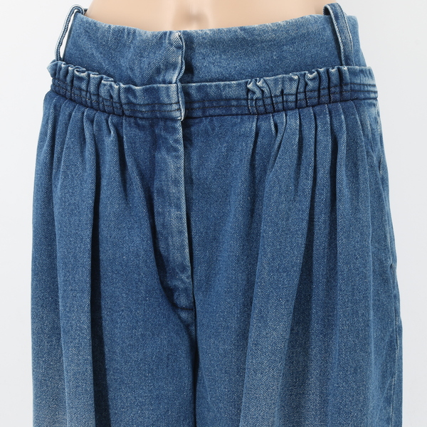 J.W. Anderson TR20WA16 $575 Women's Denim Blue Pleat Front Trousers - NWT