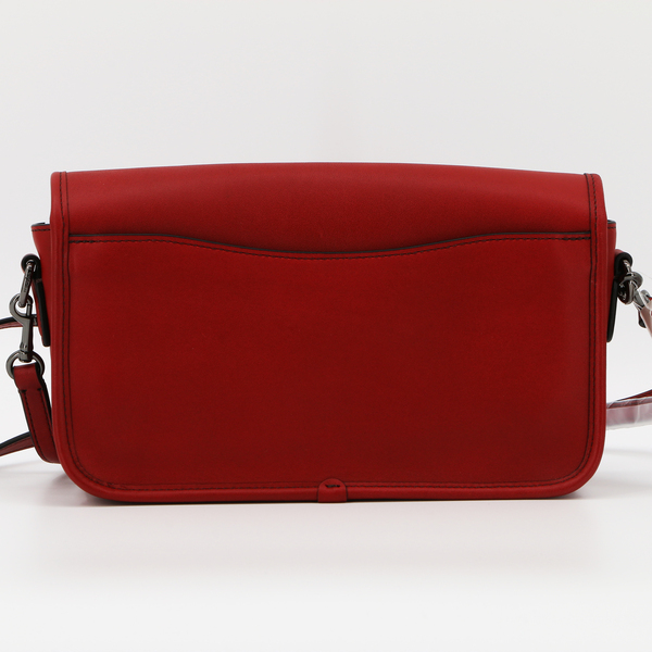 COACH NWT $225 Dark Cherry Leather Glovetanned Turnlock Crossbody Hand Bag 57325