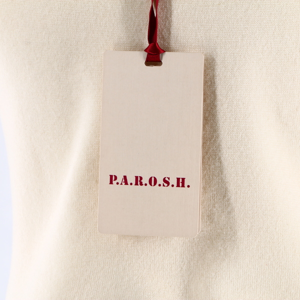 P.A.R.O.S.H. NWT $390 Ivory Beige Sleeveless Stretch Women’s Slip Bodycon Dress