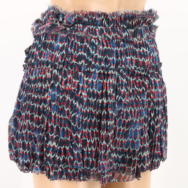 Exquisite ISABEL MARANT NWT $1245 Multicolor Drape Women’s Mini Skirt Bottom