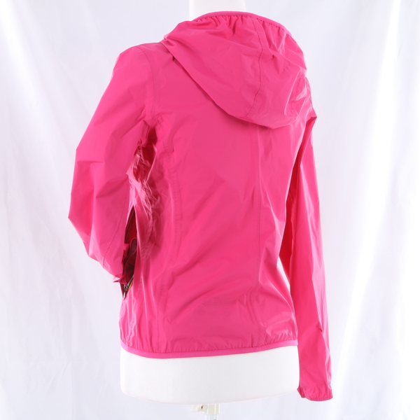 K-Way K002PE0 $165 Women's Claude Pink Waterproof Hooded Zip Jacket - NWOT