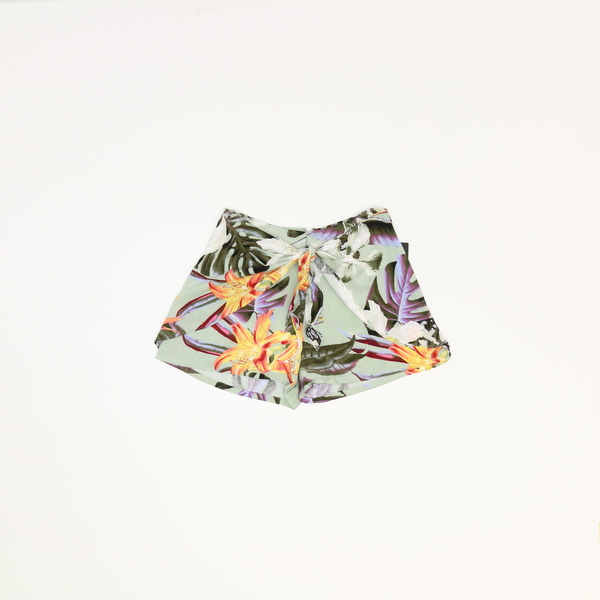 GUESS Juni Floral Tie Waist Casual Shorts W91D52R69H1 NWT