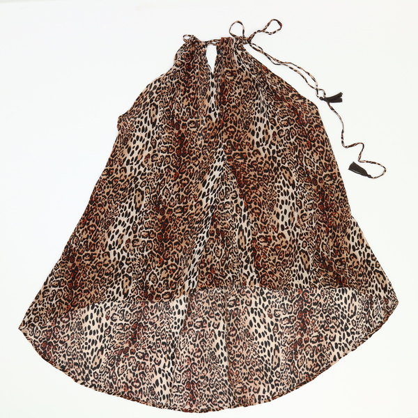 INC International Concepts 4011908 $58 Woman's Leopard Hi-Low Beach Dress - NWT