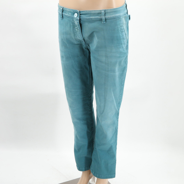 Scervino Street Women's Mid-Rise Blue Green Denim Pants NWT